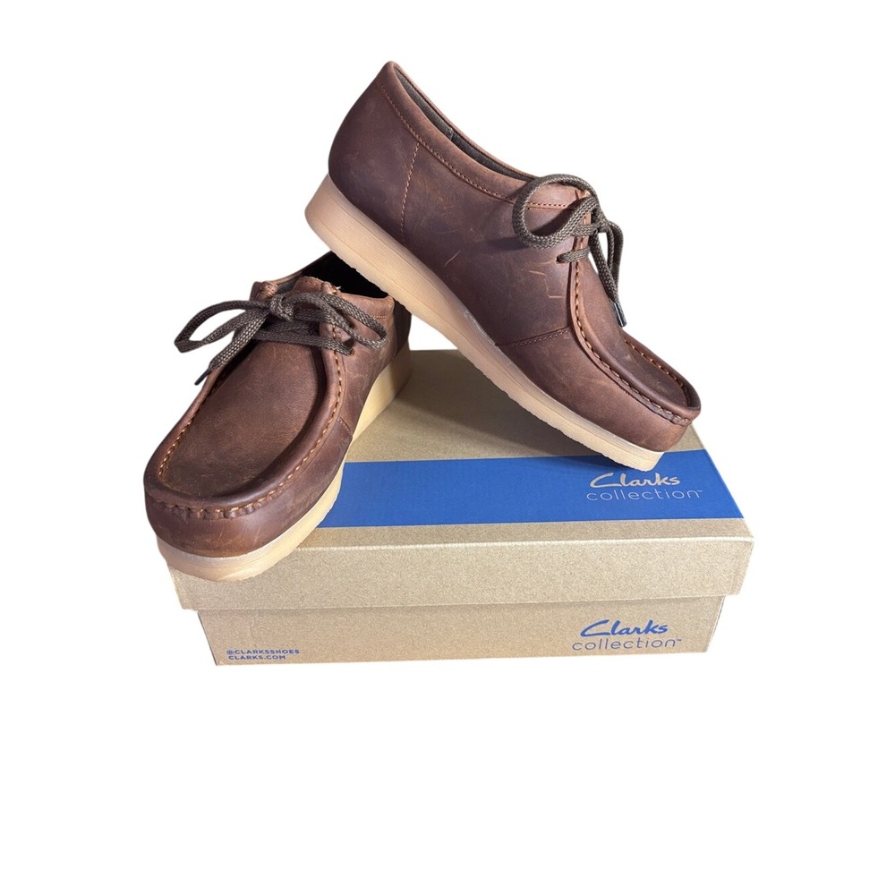 Clarks Women's SZ 8.5 Padmora Oxford Brown Smooth US Shoes Lace Up Preppy NIB